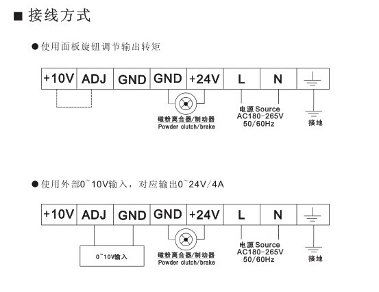 張力控制器接線(xiàn)說(shuō)明